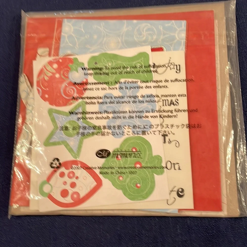 CM Holiday Candy Cane paper album kit